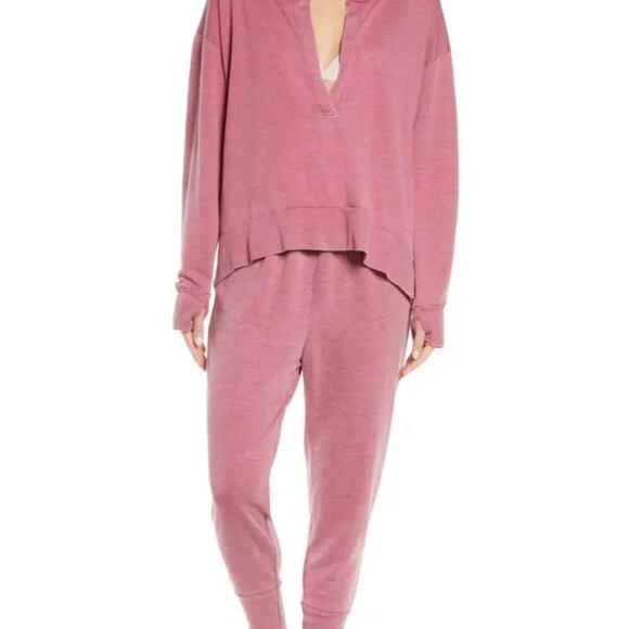 Free People Intimates Cozy Cool Lounge Set Jogger 2 pc Sz S NWT - Picture 1 of 15